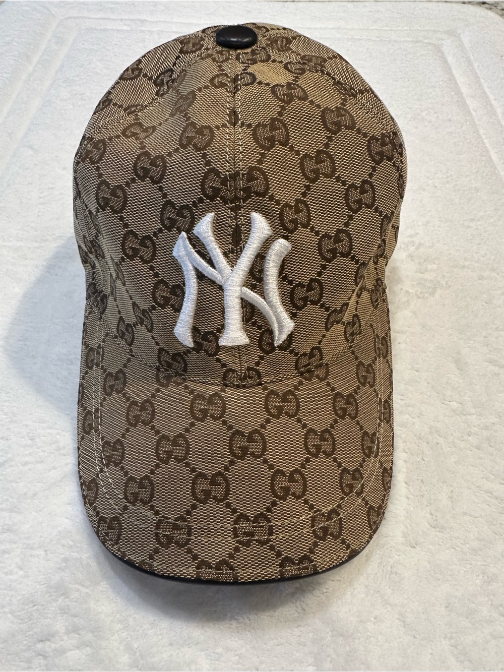 Fashion Inspired Yankees Brown Logo Monogram Baseball Cap